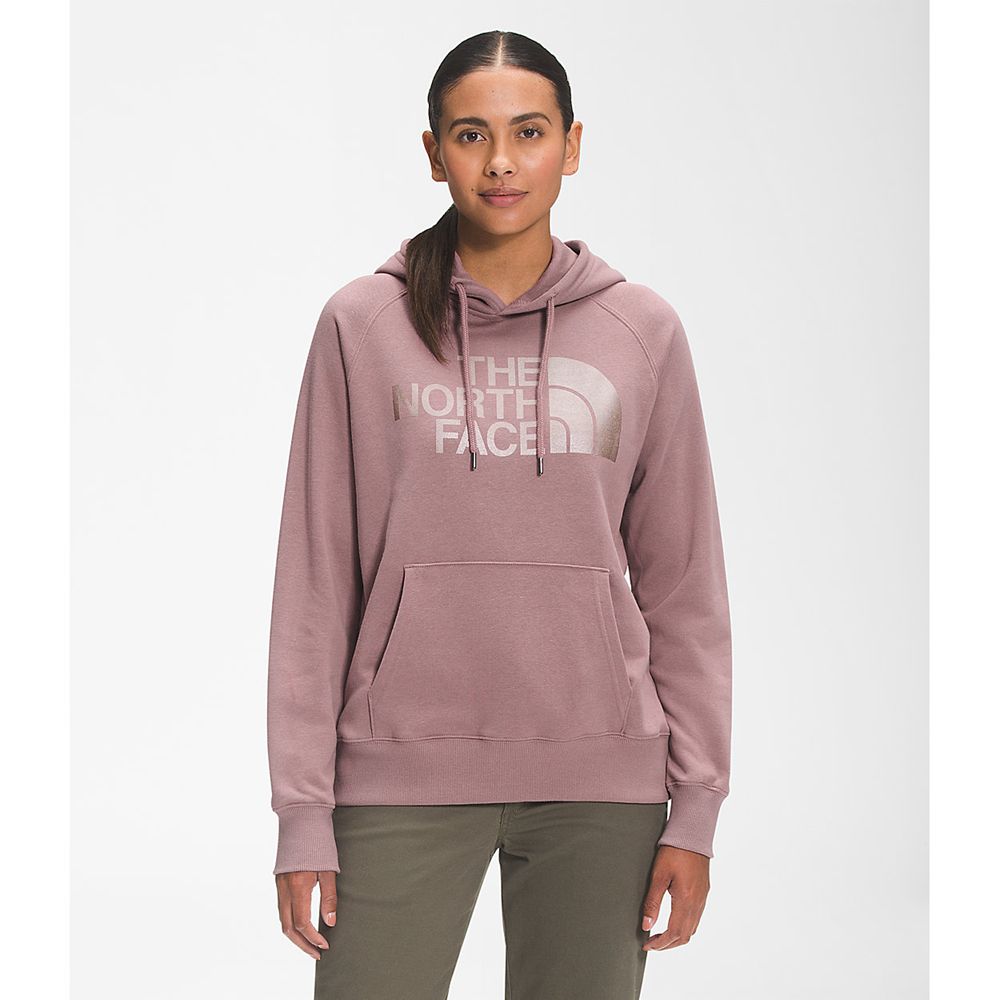 The North Face Hoodie Womens Australia - The North Face Luxe Half Dome Pullover Light Purple (FZC-03